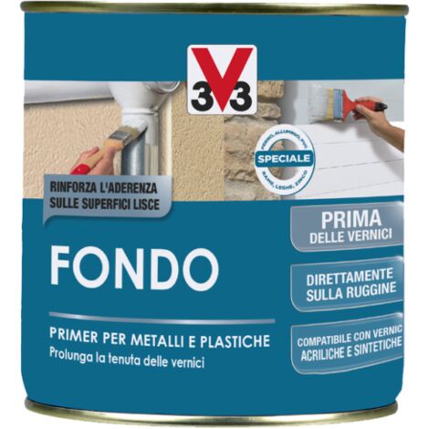 V33 Fondo per Metalli e Plastiche 0.5L  Bianco Opaco (1/3)