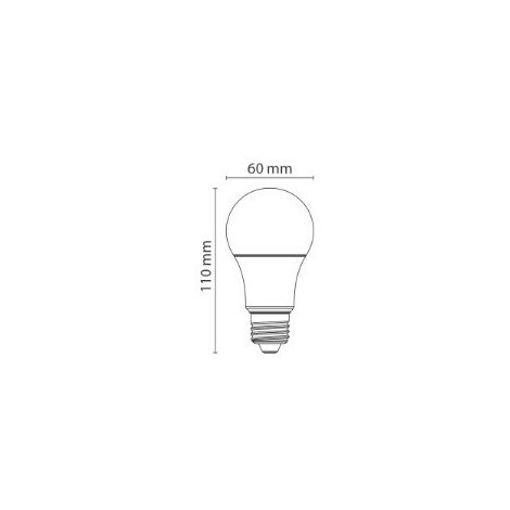 Lampadina Led Goccia E27 - 8,5 W - 4000K - CL.F - 806 lm