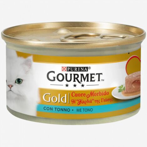 Purina Cat Gourmet Gold Cuore Morbido Tonno  - Purina Cat Gourmet Gold Cuore Morbido Tonno - Lattina Da 85 Gr