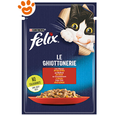 Purina Felix le Ghiottonerie Manzo in Gelatina Gr 85