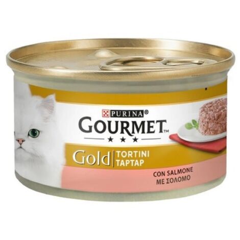 Gourmet Gold Gatto, Tortino Lattina 85gr - Salmone