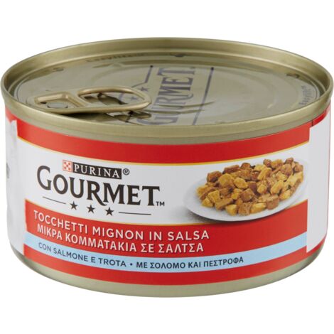 Gourmet Gatto Tocchetti Trota e Salmone 195 gr PURINA