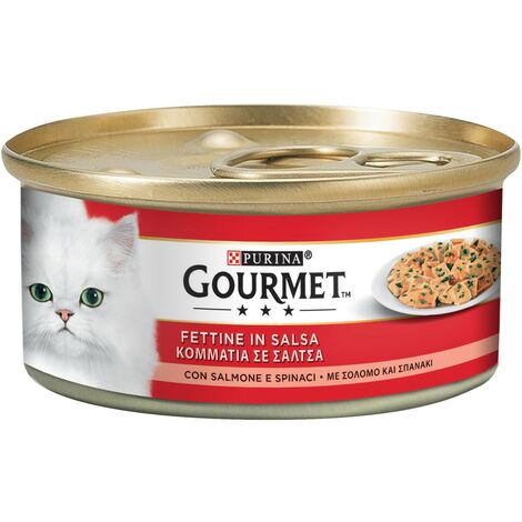 Gourmet Gatto Fettine Spinaci e Salmone 195 gr PURINA