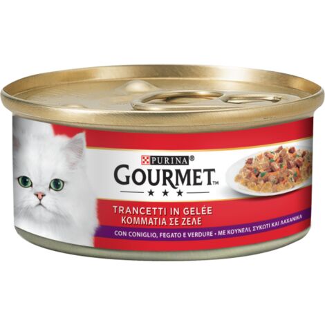 Gourmet Gatto Trancetti in Geleè Coniglio e Fegato 195 gr PURINA