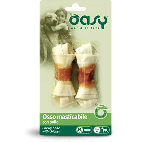 Cane - Osso Masticabile Pollo tg. M 56gr OASY (1/3)