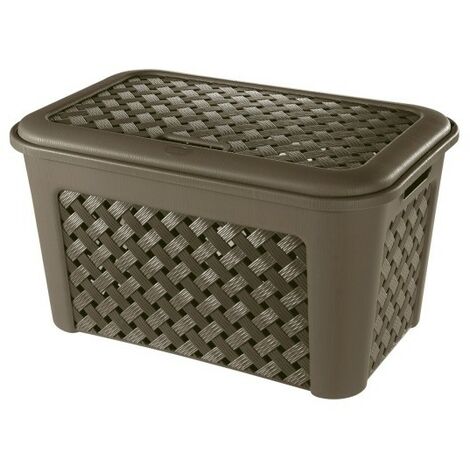 Cesta Portabiancheria Tontarelli Arianna - 30 Litri, Plastica Traforata - Beige - Foto 7