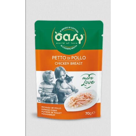 Gatto - More Love Petto di Pollo 70 gr OASY