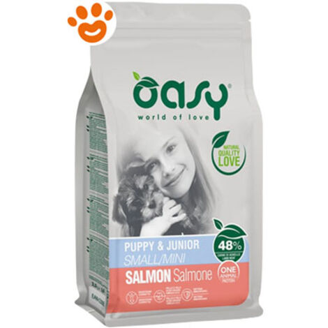 OASY Dry dog oap puppy small mini salmone 2,5kg
