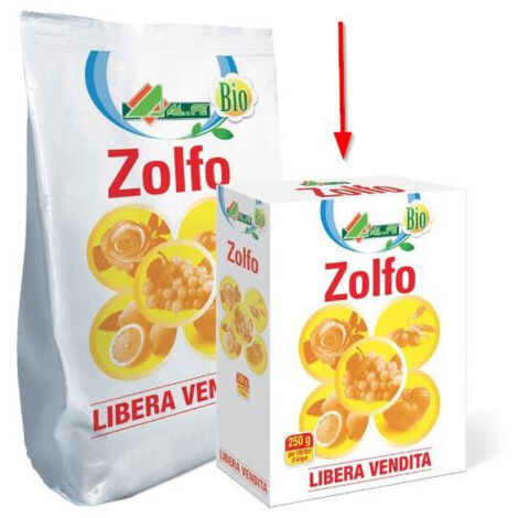 ALFE - Zolfo correttivo per uso agricolo 250 gr BIO (1/2)