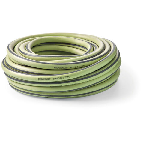 G.F. SRL TUBO RECO, 25 m di tubo per l'irrigazione 5/8 in PLASTICA RICICLATA, struttura Ultramemory, anti torsione, resistente ai raggi UV, antialghe, made in France, colore verde Salvia