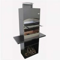 GMR Barbecue Tolosa a legna e carbone con cappa - 110x47,5x190,1 cm