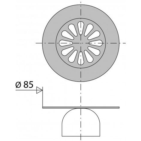 Grille cloche pour bonde de douche - Mr.Bricolage