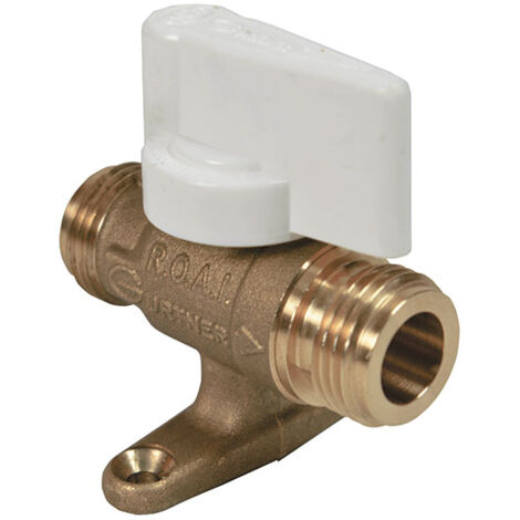 Gurtner - Robinet à obturation automatique intégrée mâle mâle laiton 1/2 Ø12mm - 23999K (1/2)