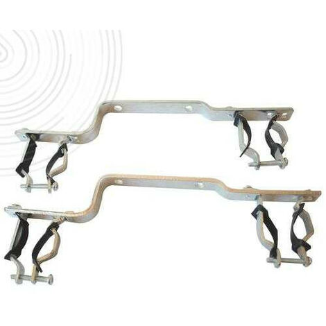 Support mural pour collecteur sanitaire 3/4 et 1" (paire) - 2066
