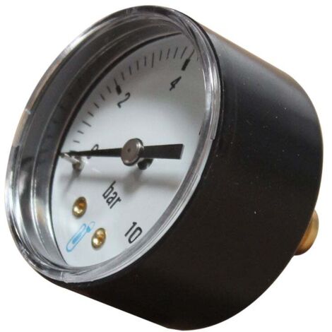 Thermador – Manomètre sec 50mm – Plage de mesure 0 à 10 bar – Raccord mâle 1/4' – Pour systèmes de chauffage central - 50mm-0 (1/3)