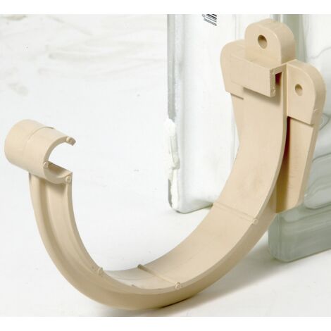 Support de gouttière en PVC sable 25mm – Résistant aux UV et à la corrosion – Pour gouttières demi-rondes – Installation facile – P-Pro - PCB25S