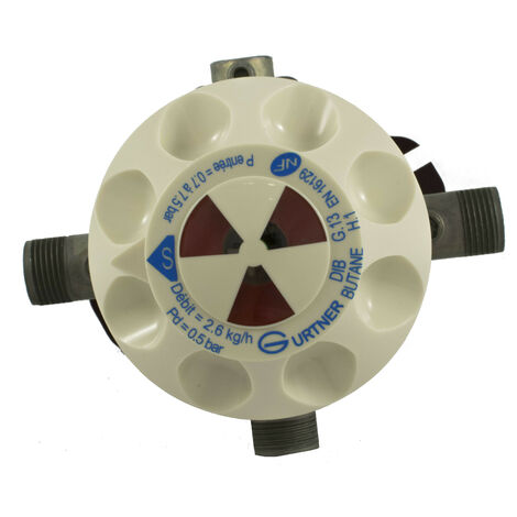 Gurtner – Détendeur inverseur butane 2,6 kg/h – Sécurisé pour installations domestiques et professionnelles – Compatible bouteilles standard