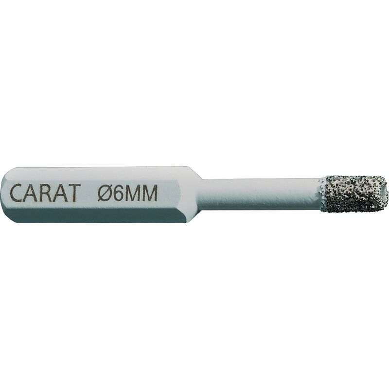 Foret pour carrelage D. 8 mm 35 mm Attachement 6 pans CARAT