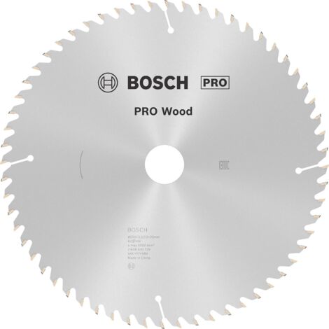 Bosch – Lame de scie circulaire pour bois dur 250mm – 60 dents carbure – Acier SK5 – Coupe nette sans éclat – 2608640729 - WOOD 250 X