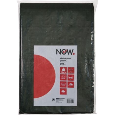 NOW Bâche en tissu Multi Tarp standard largeur 4000 x longueur 6000 mm - 100G4X6 (1/2)