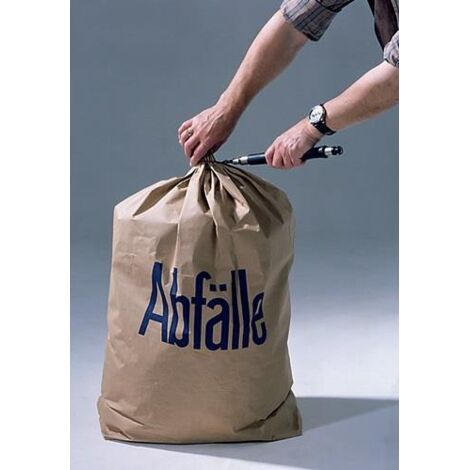 Sac poubelle en papier l700xL950mm à 2 couches avec fond à plis croisés 50St./Karton (1/2)