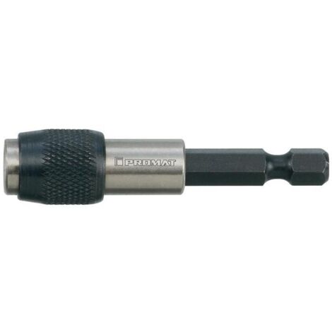 Porte-embout 1/4 F 6,3 1/4 C 6,3 porte-mèches à serrage rapide L. 60 mm (1/2)