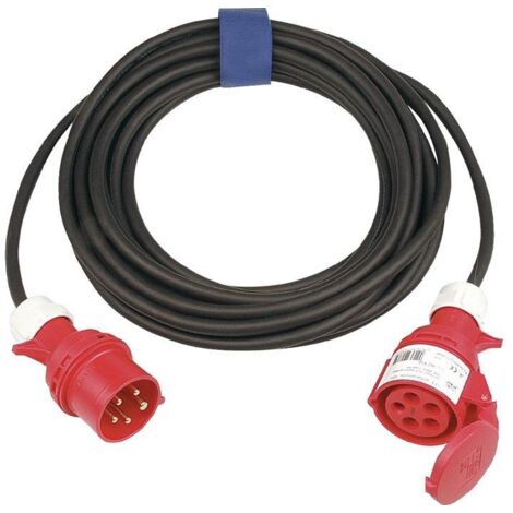 Rallonge CEE  16 A 400 V 25 m H07RN-F 5 x 1,5 mm² noir IP44