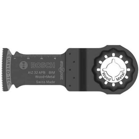 Bosch – Lame de scie plongeante BIM AIZ 32 APB – Pour bois dur et métal – Système de fixation Starlock – Couper sans éclat