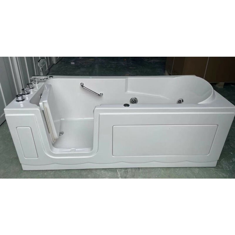 Baignoire à porte avec balnéo SAMAR 170x75x61 cm - Gauche