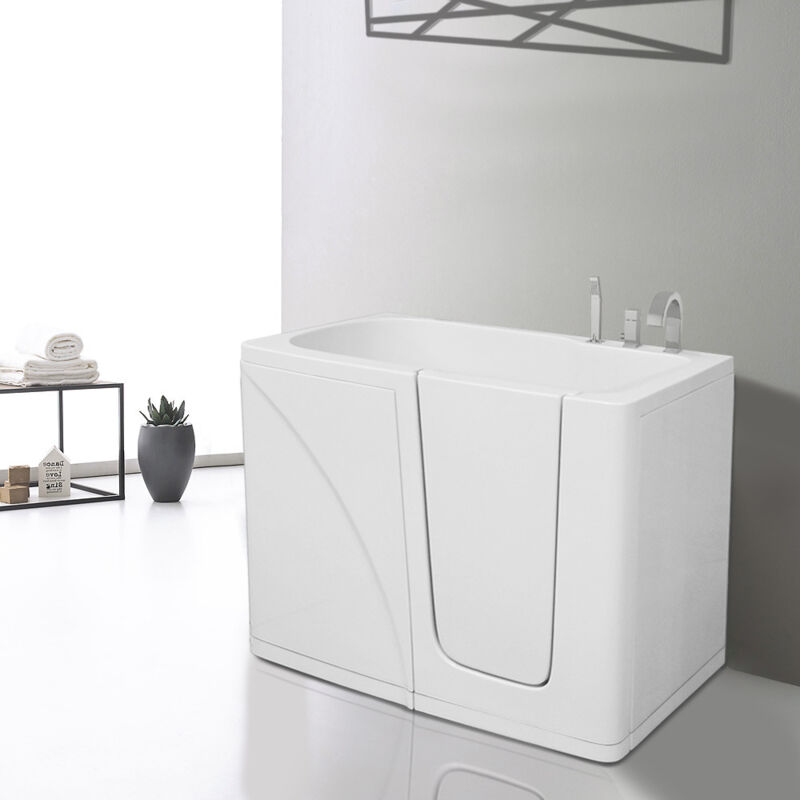 Baignoire à porte ONDA 120 cm - Panneau supplémentaire: Sans