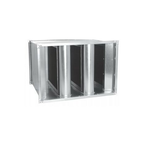 Silencieux acoustique rectangulaire SLC - 4 coulisses - 100-4-450