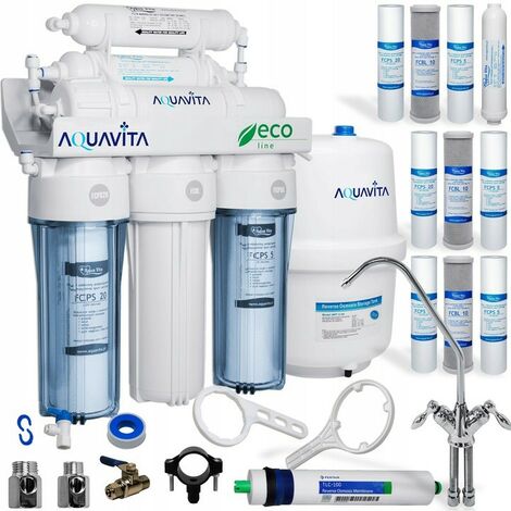 Osmoseur domestique 6 étapes de filtration RO6 AQUA VITA à effet décontaminant