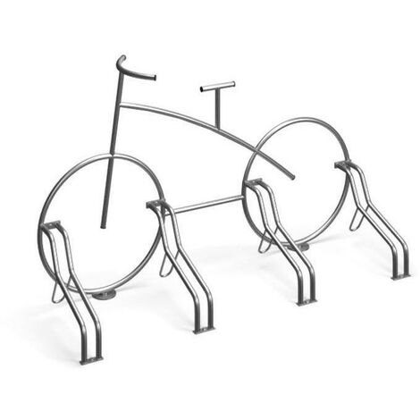 Râtelier Pour 5 Vélos Acier Galvanisé Argent Neuf 25 - Auto