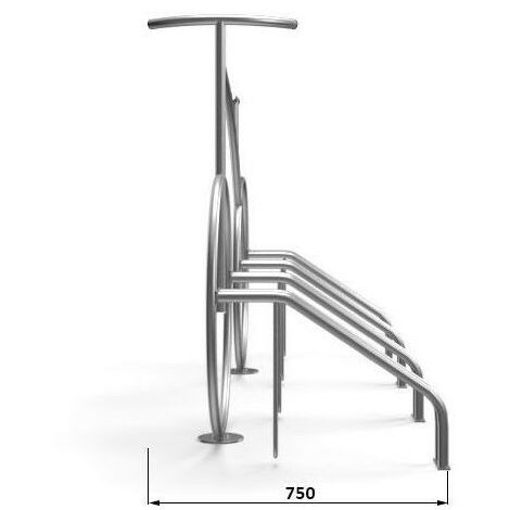 Porte-Gobelet Vélo Lowrider Chrome - Support Tasse En Acier Torsadé Carré | Neuf Original