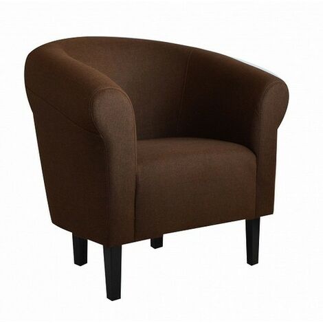 Fauteuil Club Monaco marron (1/3)