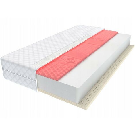 Matelas ENSA en mousse visio à mémoire de forme et LATEX 7 zones 90x200x14 cm H2