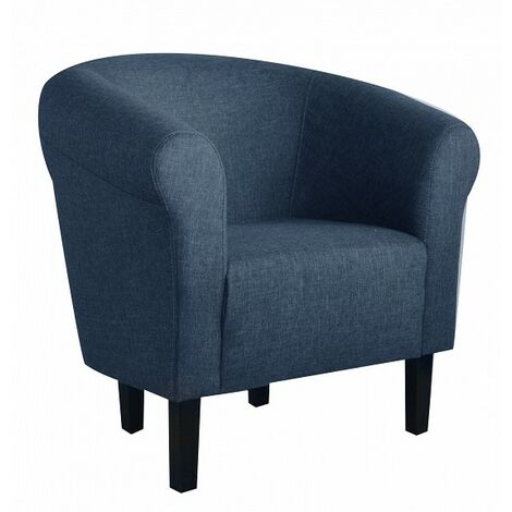 Fauteuil Club Monaco bleu (1/2)