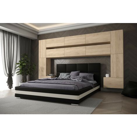 Tête de lit Armoire - pont de lit PANAMAP7/M/S/5-1C chêne sonoma 300x213x35cm
