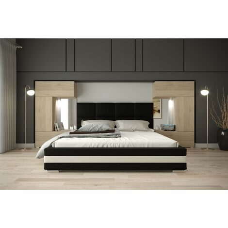 Tête de lit Armoire - pont de lit PANAMA 1/21S/M5 chêne sonoma 345-385x159cm