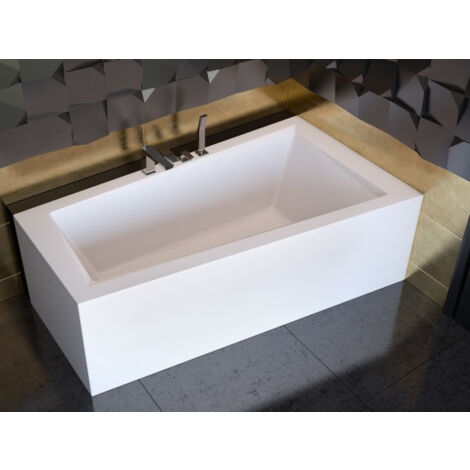 Baignoire d'angle DROITE INTIMA 150 ou 160 cm AVEC TABLIER - 160cm