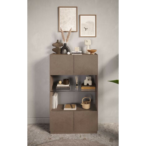 Vitrine FANTASY Bronze/chêne Mercure 105 x 170 cm