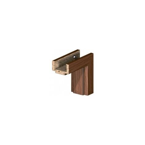 Porte d'intérieur vitrée PRESTIGE noyer en plusieurs dimensions - Poussant: Droit - Largeur porte: 90 cm