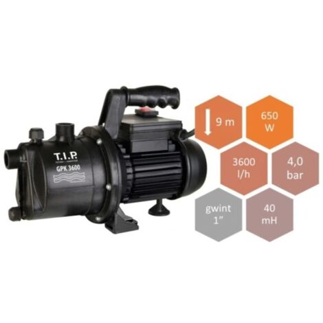 Pompe Centrifuge Jardin 1100W - 3600L/h, 5 Bar, 50m Hauteur - Pour Puits, Arrosage & Transfert Eau