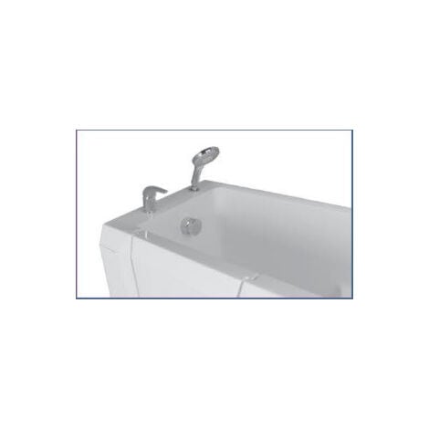 Baignoire à porte DIAMANTE 120 cm - Droit - Sans
