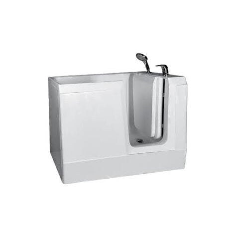 Baignoire à porte DIAMANTE 120 cm - Gauche - Sans