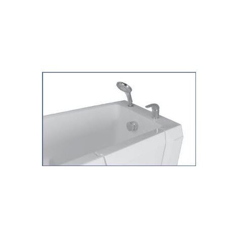 Baignoire à porte DIAMANTE 120 cm - Gauche - Sans