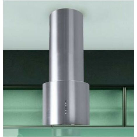 Azura Home Design – Hotte aspirante îlot 40 cm inox – Moteur puissant 135 W – 650 m³/h – 6 vitesses – Éclairage LED – Classe B – Entretien facile