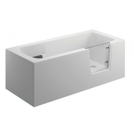 Baignoire à porte ADELAIDE 160/170/180x75/80x54 cm - 160cm