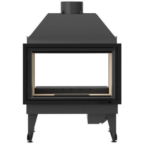 Insert cheminée à bois MOLDI 19 kW vision sur 2 côtés (1/5)