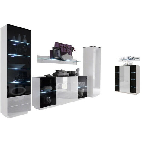 Ensemble salon GONSALO blanc (1/4)